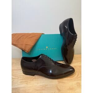 Edward Green Men's Black Patent Leather Oxford Dress Shoes Size 8/8.5. JL